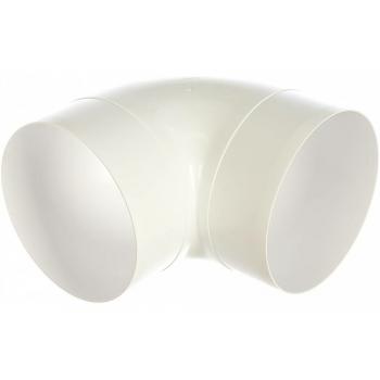 10ККП Колено пластик 90гр круг.канала d100