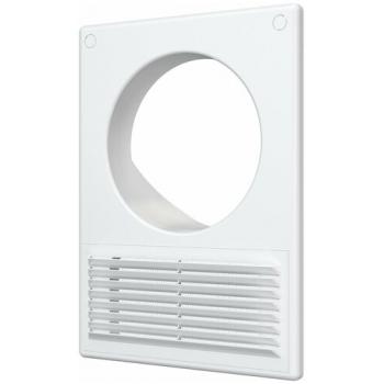 1825РУ12, 5Ф Решетка вентиляционая разьемная фланец d125/60х120 пластик