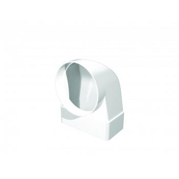 511СК10ФП Соединитель 90гр канала 55х110 с фланцем воздухораспред.d100